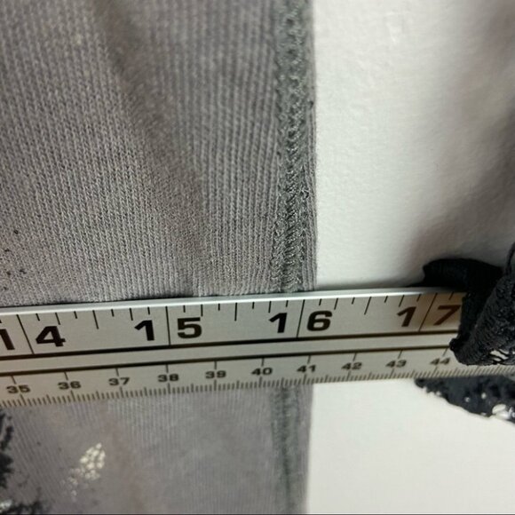 Revolve Free People Renegade Raglan Tee Metal Folk Size Small Lace Bohemian Top - Picture 12 of 16